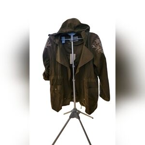 Women's Olive Green Hooded Jacket